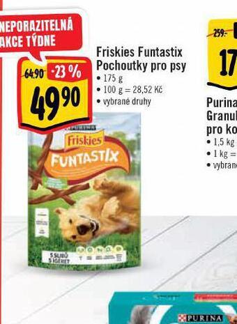 Albert Friskies funtastix pochoutky pro psy nabídka