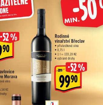 Albert Rodinné vinařství břeclav nabídka
