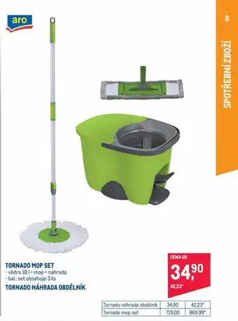 Makro Aro tornado mop set vědro 18l + mop + náhrada nabídka