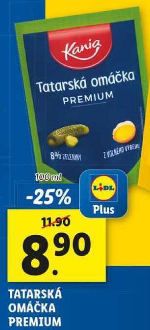 Lidl Tatarská omáčka premium, 100 ml nabídka
