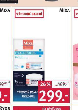 Rossmann Mixa krém nabídka