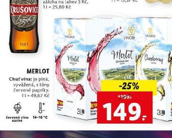Lidl Merlot nabídka