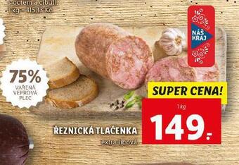 Lidl Řeznická tlačenka nabídka