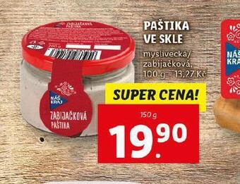 Lidl Paštika ve skle nabídka