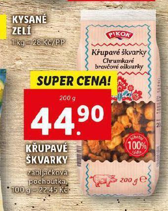 Lidl Křupavé škvarky nabídka