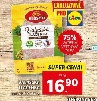 Lidl Valašská tlačenka nabídka