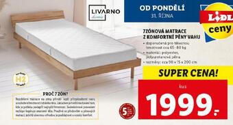 Lidl 7zónová matrace nabídka