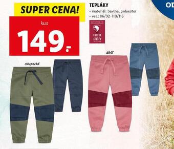 Lidl Tepláky nabídka