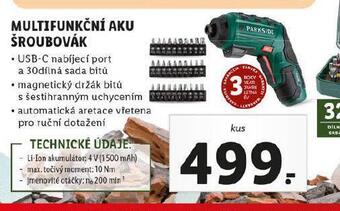 Lidl Multifunkční aku šroubovák nabídka