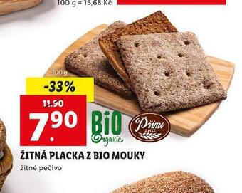 Lidl Žitná placka z bio mouky nabídka