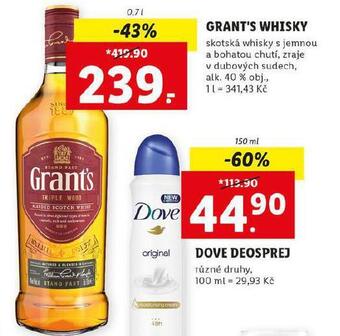 Lidl Grant's whisky nabídka