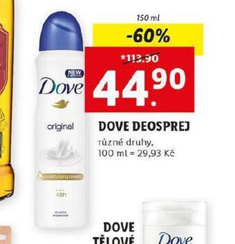 Lidl Dove deosprej nabídka