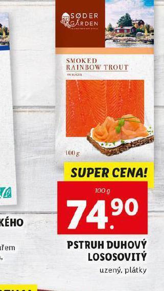 Lidl Pstruh duhový nabídka