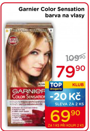 TOP drogerie garnier color sensation barva na vlasy nabídka
