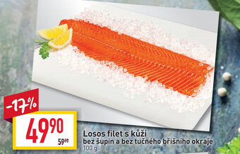Billa Losos filet s kůží bez šupin a bez tučného břišniho okraje 100g nabídka