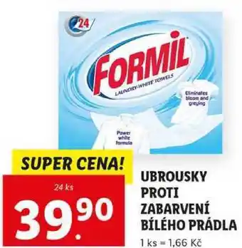 Lidl Ubrousky proti zabarvení bílého prádla, 24 ks nabídka