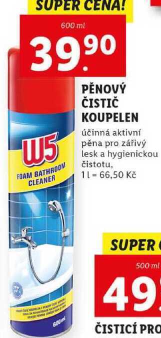 Lidl Pěnový čistič koupelen, 600 ml nabídka
