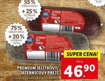 Lidl Premium jelítkový/jaternicový prejt, 500 g nabídka