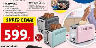 Lidl Topinkovač nabídka