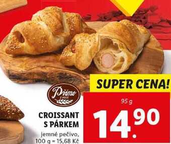 Lidl Croissant s párkem, 95 g nabídka