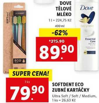 Lidl Softdent eco zubní kartáčky, 3 ks nabídka