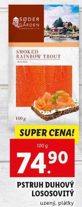 Lidl Pstruh duhový lososovitý, 100 g nabídka