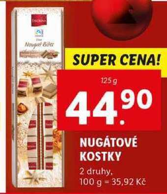 Lidl Nugátové kostky, 125 g nabídka