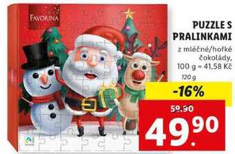 Lidl Puzzle s pralinkami, 120 g nabídka