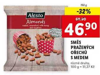 Lidl Směs pražených ořechů s medem, 150 g nabídka