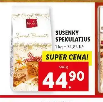 Lidl Sušenky spekulatius nabídka
