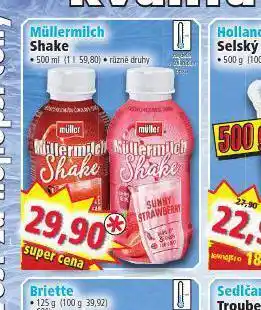 Norma Müllermilch shake nabídka