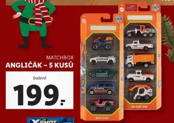 matchbox angličák-5 kusů