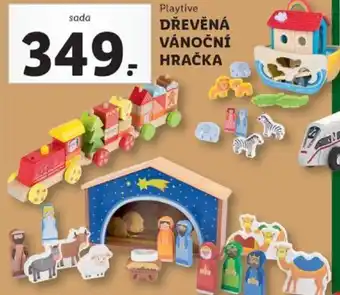Lidl Playtime dřevěná vánoční hračka nabídka