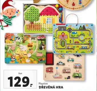 Lidl Playtive dřevěná hra nabídka