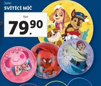 Lidl John svítící míč nabídka