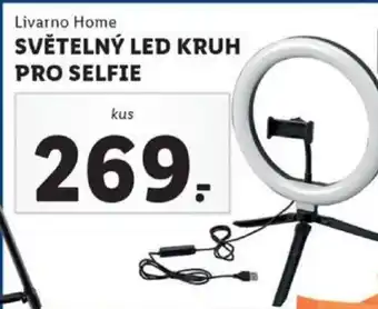 Lidl Livarno Home světelný led kruh pro selfie nabídka