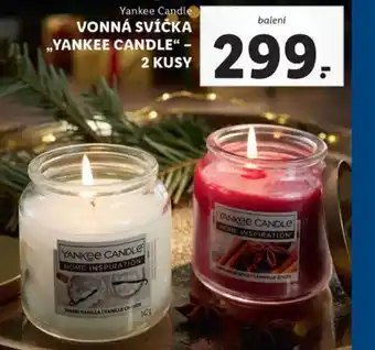Lidl Yankee Candle vonná svíčka 2 kusy nabídka