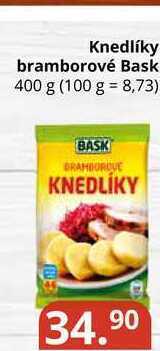 Potraviny CZ Knedlíky bramborové bask 400 g nabídka