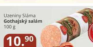 Potraviny CZ Uzeniny sláma gothajský salám 100 g nabídka