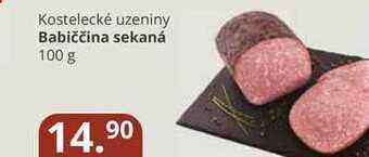 Potraviny CZ Kostelecké uzeniny babiččina sekaná 100 g nabídka