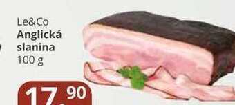Potraviny CZ Le&co anglická slanina 100 g nabídka