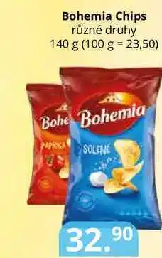 Potraviny CZ Bohemia chips různé druhy 140 g nabídka