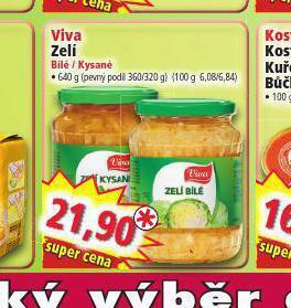 Norma Viva zelí nabídka