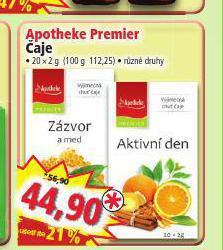 Norma Apotheke premier čaje nabídka