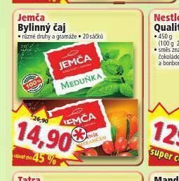 Norma Jemča bylinný čaj nabídka
