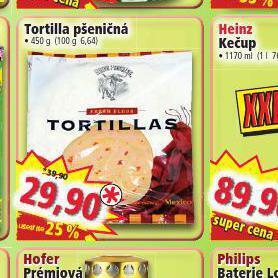 Norma Tortilla pšeničná nabídka