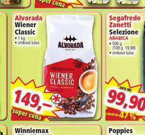 Norma Alvorada wiener classic zrnková káva nabídka