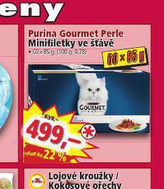 Norma Purina gourmet perle minifiletky ve šťávě nabídka