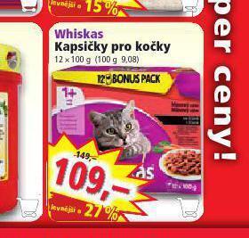 Norma Whiskas kapsičky pro kočky nabídka
