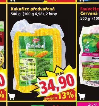 Kukuřice předvařená
